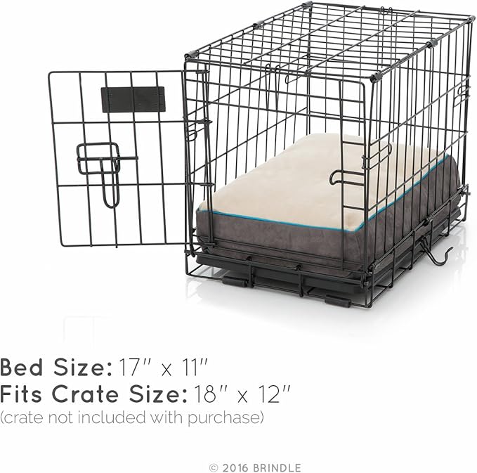 BRINDLE Khaki Shredded Memory Foam Pet Bed