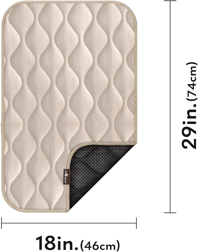 Paw Inspired Washable Padded Crate Mats for Dogs 29” x 18” Pad, 30-inch Kennels