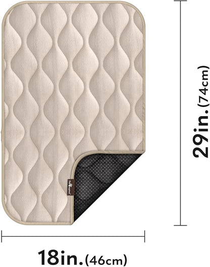 Paw Inspired Washable Padded Crate Mats for Dogs 29” x 18” Pad, 30-inch Kennels