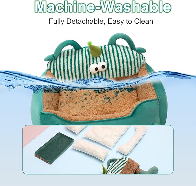 Jiupety Small Dog Bed Square 21", 12lbs,