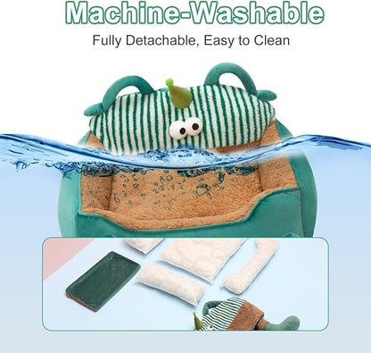 Jiupety Small Dog Bed Square 21", 12lbs,