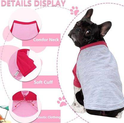 2 Pieces Dog Clothes Dog Shirts for Small
