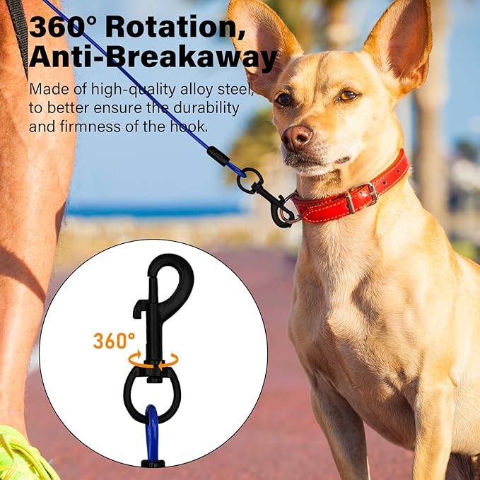 6 Feet Heavy Duty Dog Leash Super Strong Special Stainless Steel Alloy Metal Wire