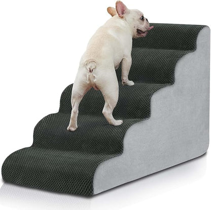 BOMOVA Dog Stairs for Small Dogs 5-Step Dog 2/3/4/5 Steps