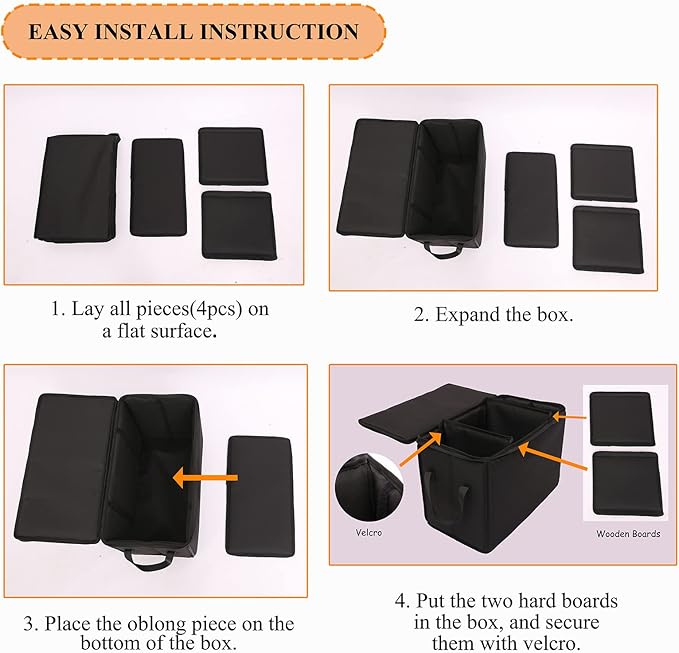 Dog Car Seat Extender with Storage 200lbs, Car 19.3"x9.85"x13")