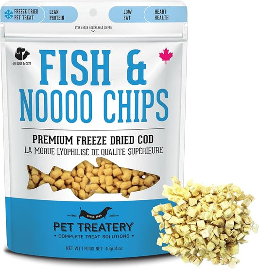 Wild Cod for Dogs & Cats (1.41 oz, Pack of 1) - Freeze Dried Single Ingredient Dog Treats - Natural Dog Treats, Grain Free