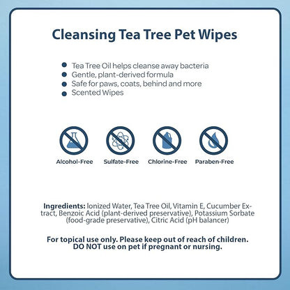 Best Pet Supplies 8" x 9" Pet Grooming Wipes for Dogs 400 Pack,