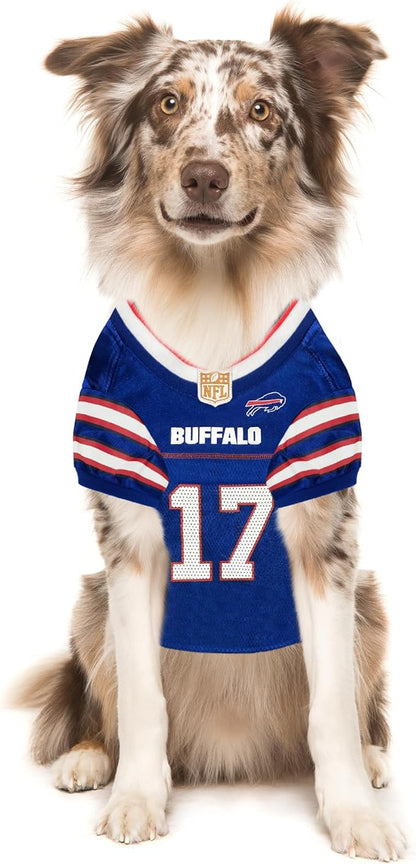 NFLPA Josh Allen PET Jersey, NFL Dog Shirt, Size XX-Large, Buffalo Bills Mesh Jersey for Dogs