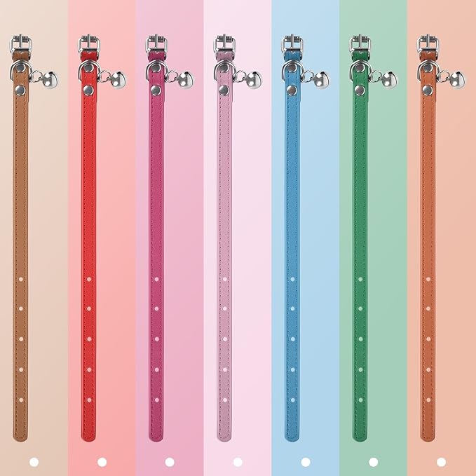 M Dog Collar for Small Dogs Adjustable Dog Collars Cat Collar for Small Medium Large Dogs 1 inch Width (Pink