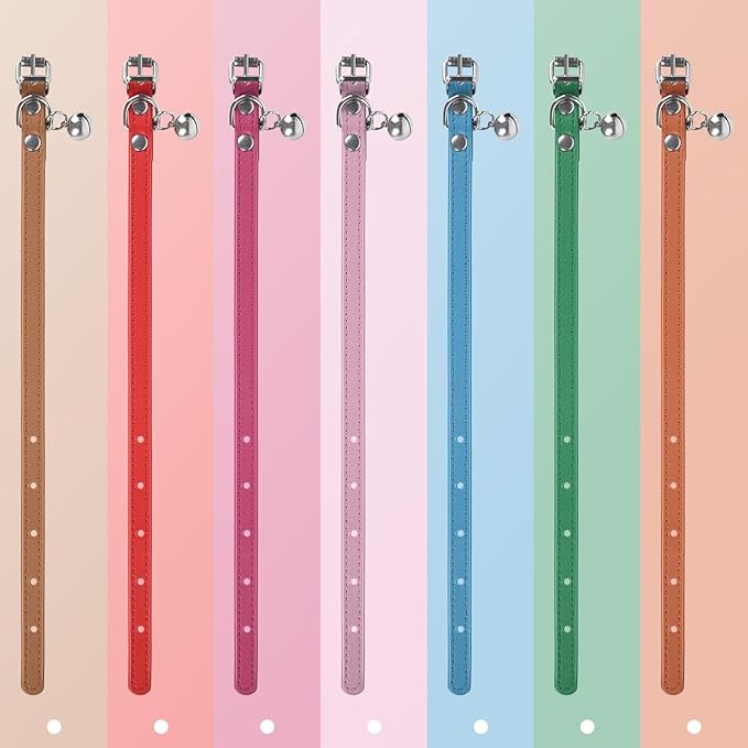 S Dog Collar for Small Dogs Adjustable Dog Collars Cat Collar for Small Medium Large Dogs 3/8 inch Width (Pink