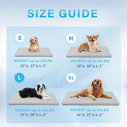 Breathable Dog Cooling Pad Kennels(23" Lx17 Wx1.5 T)