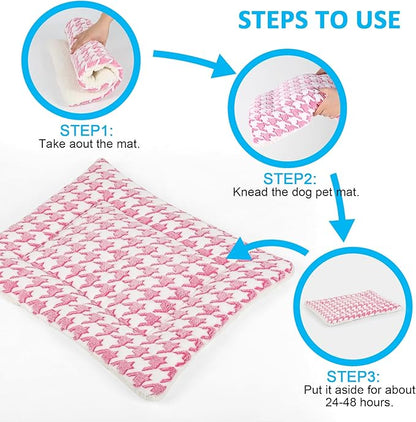 Dog Bed Mat 24-inch Kennel(Pink)