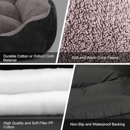 PUPPBUDD Dog Beds for Large Dogs