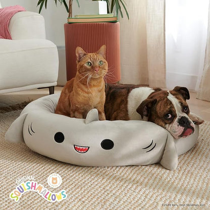 Squishmallows 30-Inch Gordon Shark Pet Bed