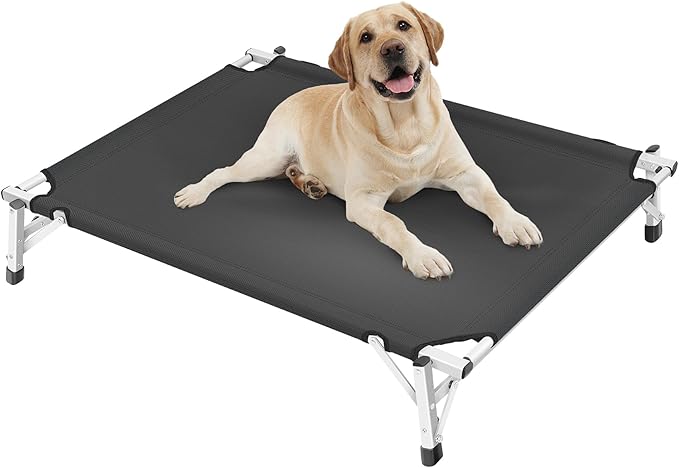 Elevated Cooling Cots Dog Bed: Raised Outdoor & Indoor Pet Cot