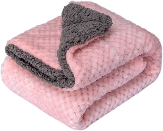 Fuzzy Blanket or Fluffy Blanket for Baby Girl or boy (40" x 48", DG-Baby