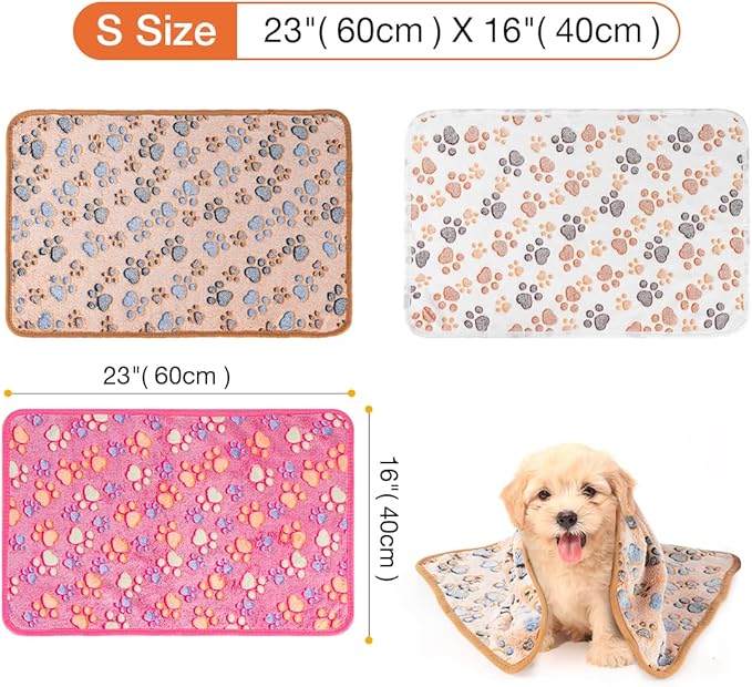 Pet Soft 1 Pack 3 Blankets Pet Blankets for Dogs 3S)