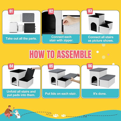 Dog Stairs for High Beds 22 inches(2
