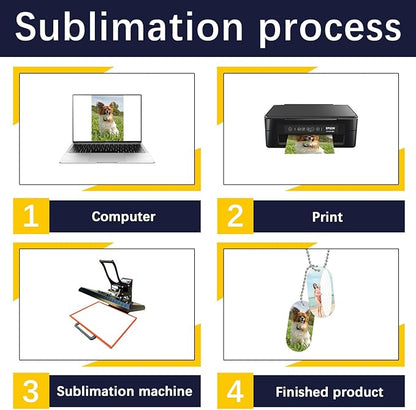 36 pcs Sublimation Dog Tags Blanks