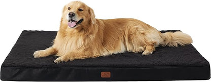 Bedsure Jumbo Dog Bed for Large Dogs 150lbs, Black