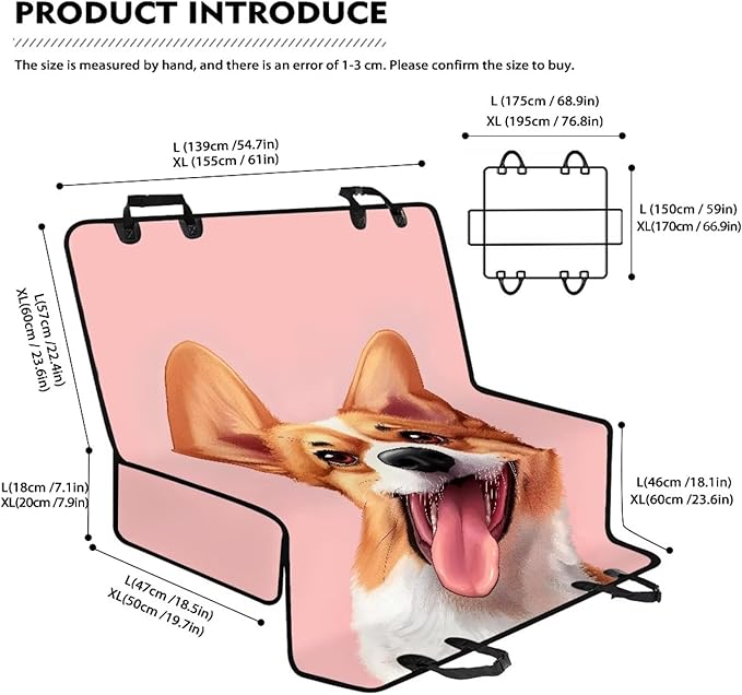 AFPANQZ Corgi Seat Cover Bucket with Hammock