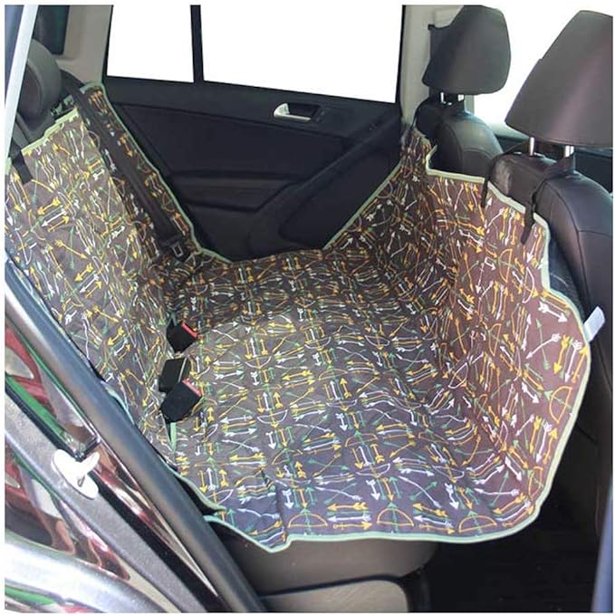 Molly Mutt 3-in-1 Back Seat Cover for Dogs 100% Cotton 56"x56"