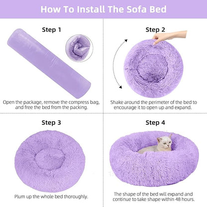 Nisrada Dog Bed for Small Medium Large Dogs 20 inch