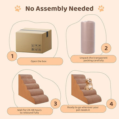 Dog Stairs for High Beds 5-Tier Dog