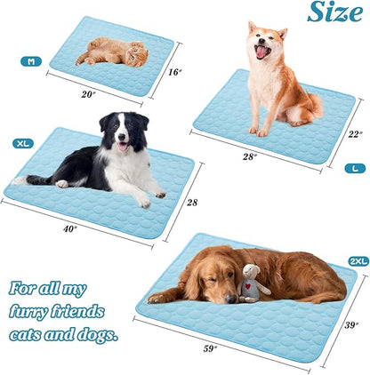 SHEJIZE Dog Cooling Mat Dog Cooling Pad Self Cooling Blanket 28x22inch/70x55cm