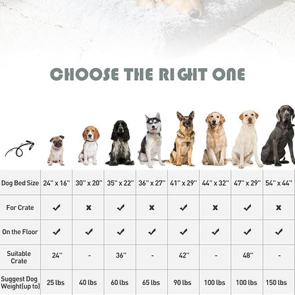 MIHIKK Dog Bed for Large Dogs 36x27 inch,