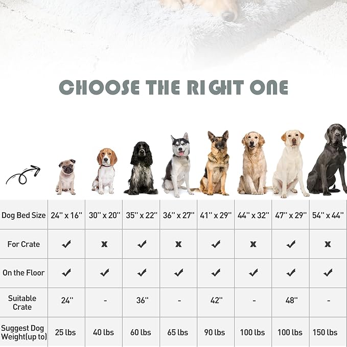 MIHIKK Extra Large Dog Bed 44x32 inch,