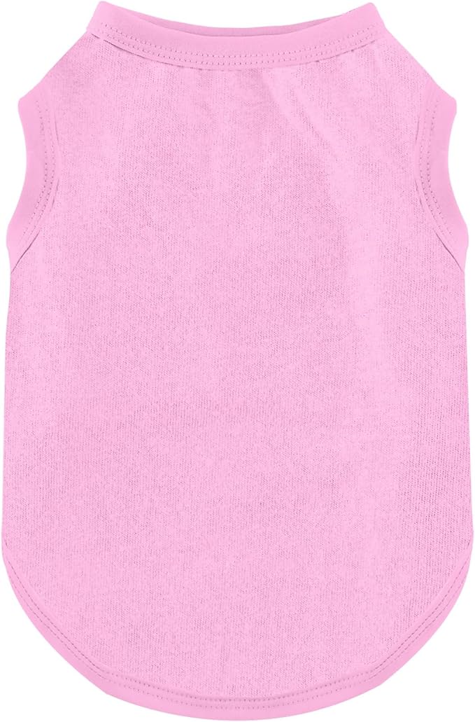 Dog Shirt Vest Clothes for Small Dogs Boy Girl Summer Solid Stretchy Puppy T-Shirts Soft Cool Breathable Lightweight Dog Sweatshirt Pet Cat Outfit