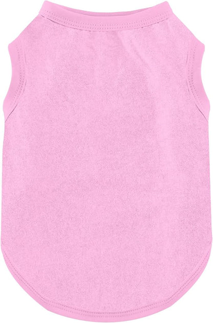 Dog Shirt Vest Clothes for Small Dogs Boy Girl Summer Solid Stretchy Puppy T-Shirts Soft Cool Breathable Lightweight Dog Sweatshirt Pet Cat Outfit