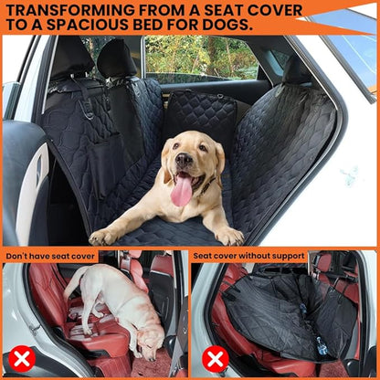 Dog Car Seat Waterproof Durable Scratchproof Nonslip Dog Car Hammock with Universal Size fits for Cars