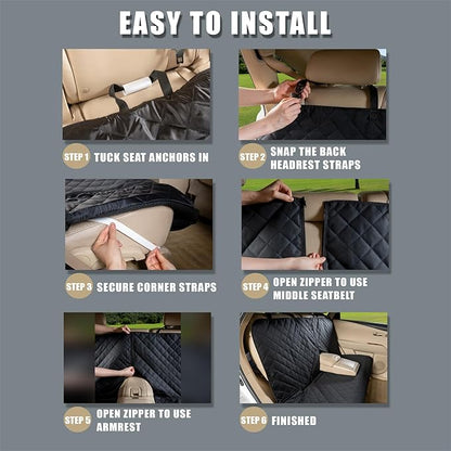 Back Car Seat Cover for Dogs