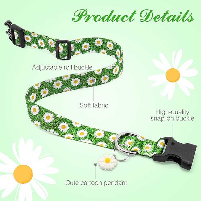 BiPawTi Green Dog Collar for St. Patrick's Day