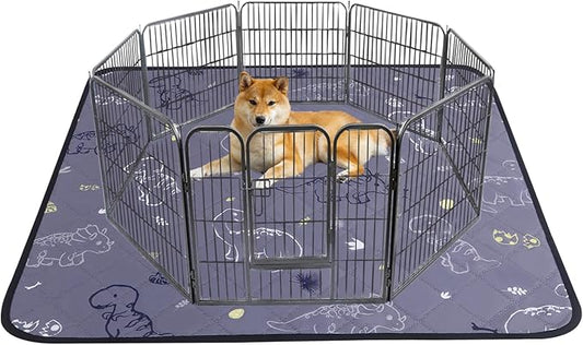 IEUUMLER Washable Pee Pads for Dogs 1 Pack EU007 (Gray 48"X48"-1pcs)