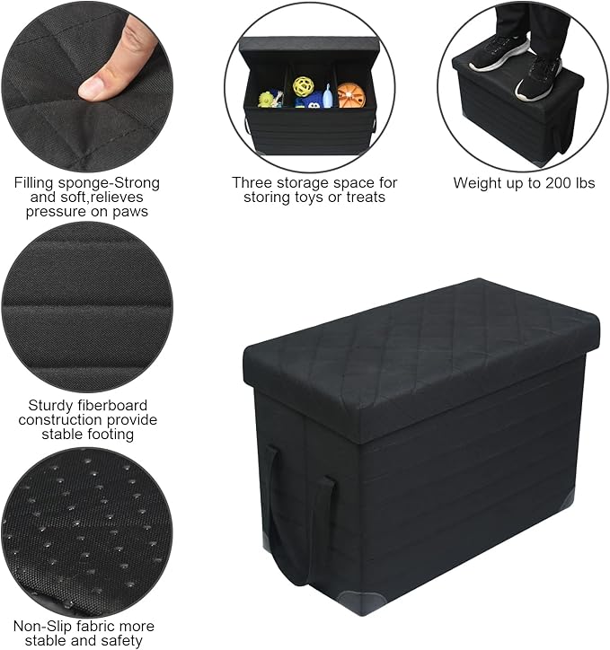 LIONROGE Car Back Seat Extender for Large Dogs up to 200lbs