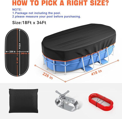18x34 Ft Rectangular Pool Cover