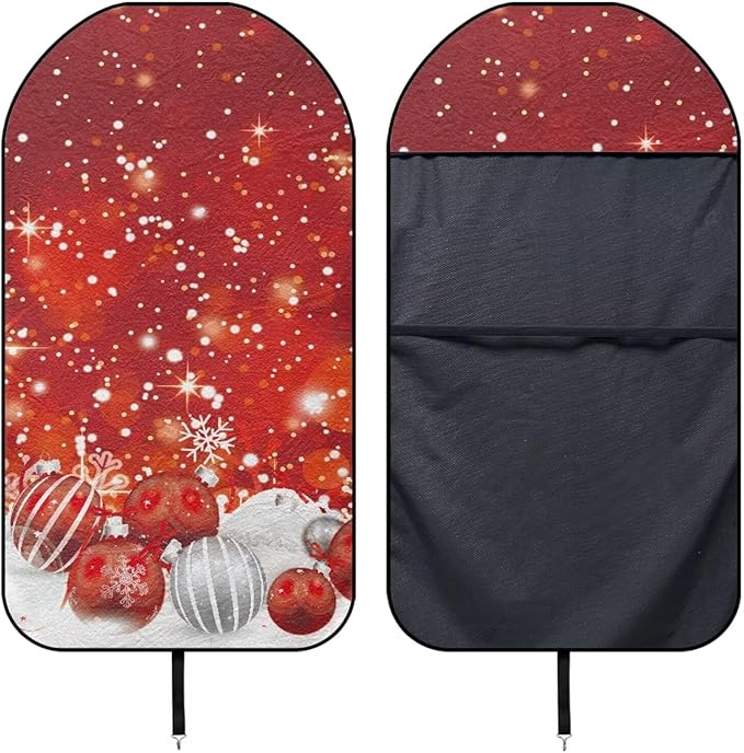 Yewattles Chirstmas Pattern Waterproof Scratching Proof Car Seat