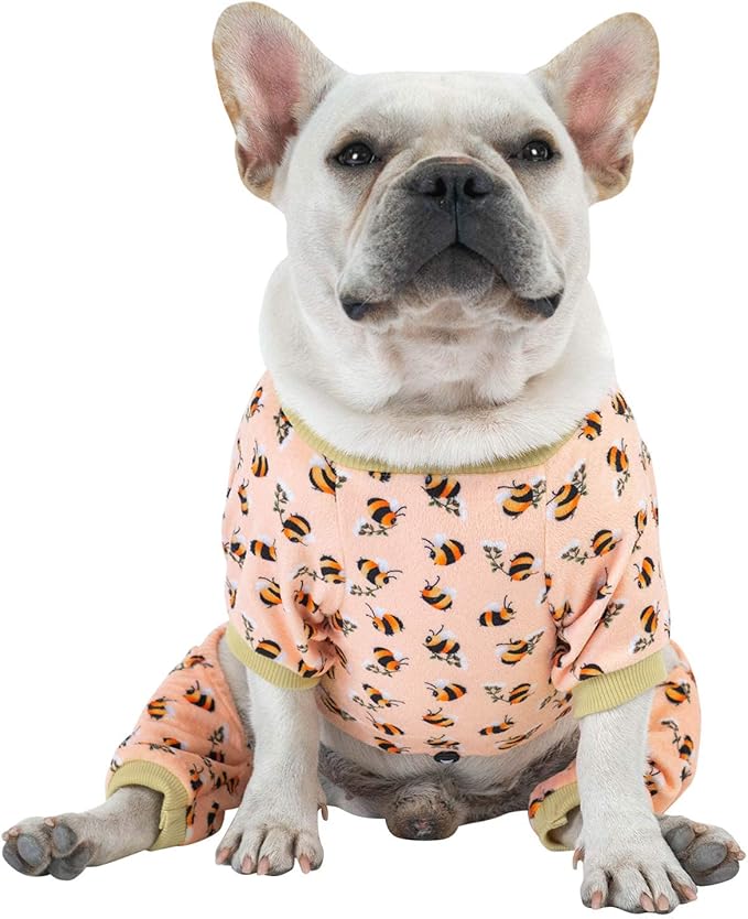 CuteBone Dog Pajamas Costumes Fleece Pet Clothes Puppy Onesie Winter Holiday Cute Cat Jammies Keep Your Pet Warm in The Cold Weather P121L