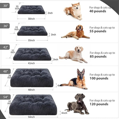 Vonabem Jumbo Dog Bed Washable with Removable Cover Waterproof 48 inch,