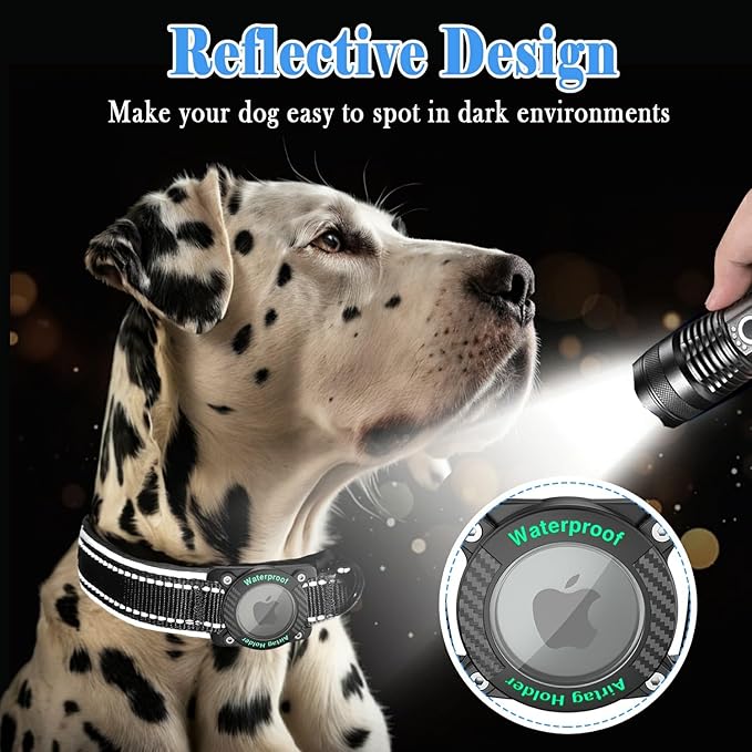 AirTag Dog Collar 100% Waterproof