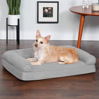 Furhaven Orthopedic Dog Bed for Medium/Small Dogs w/ Removable Bolsters & Washable Cover 35 lbs