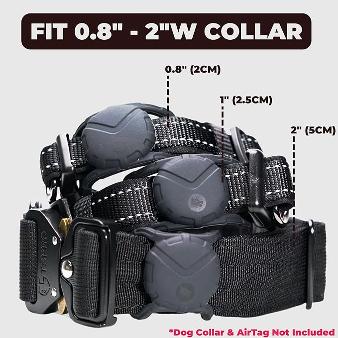 Airtag Dog Collar Holder 2" (1