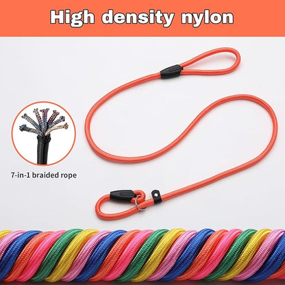 2pcs Slip Lead Dog Leash for Dogs no Pull 5FTStrong Rope