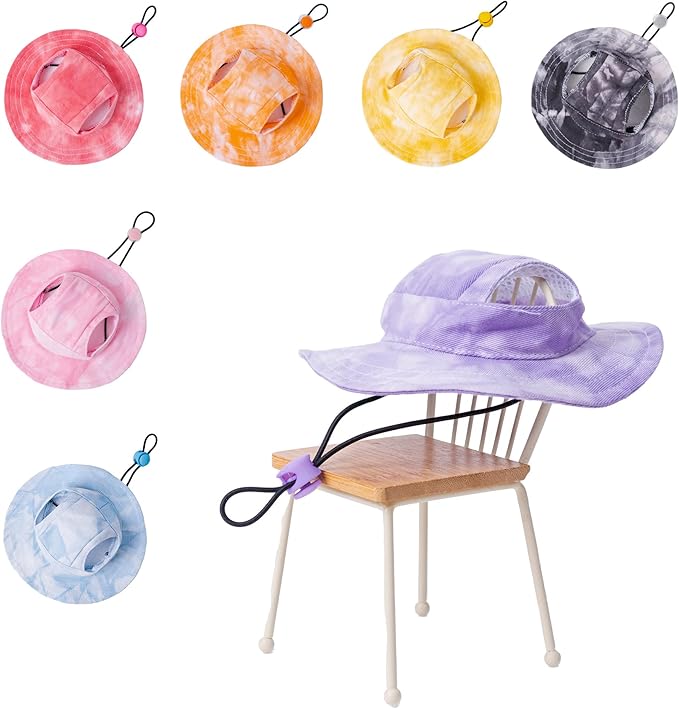 Pet hat with Ear Holes Sunscreen Baseball Cap Suitable for Small and Medium-Sized Dogs Outdoor Climbing hat in Summer Pet Products (Large