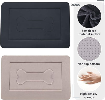 JoicyCo Extra Large Dog Bed Soft Dog Crate Pad Mat 48 in Non-Slip Bottom Washable Dog Sleeping Mattress Pet Beds Cat Bed Kennel Pad
