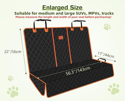 Pecute Dog Seat Cover for Back Seat Ram1500 Silverado