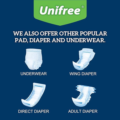 Unifree Disposable Underpad 100 Count, 24x24 Inch)